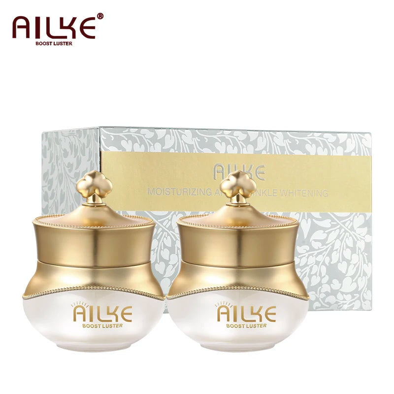 AILKE Anti-Aging Wrinkle Whitening Skin Care Face Cream With Collagen Rose Moisturizing Brightening Women Facial Korean Cosmetic - Kellylooks Shop
