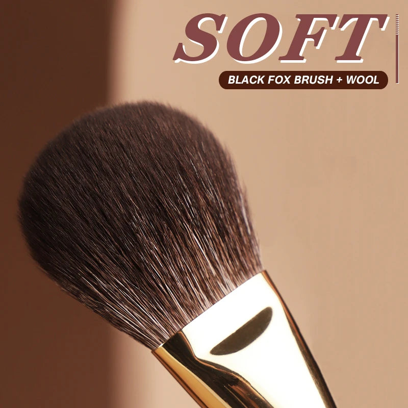 CHICHODO Makeup Brush-Luxurious Golden Autumn 10PCS Brushes Set-High Level Fox&Goat&Synthetic Hair Professional Makeup Tools - Kellylooks Shop