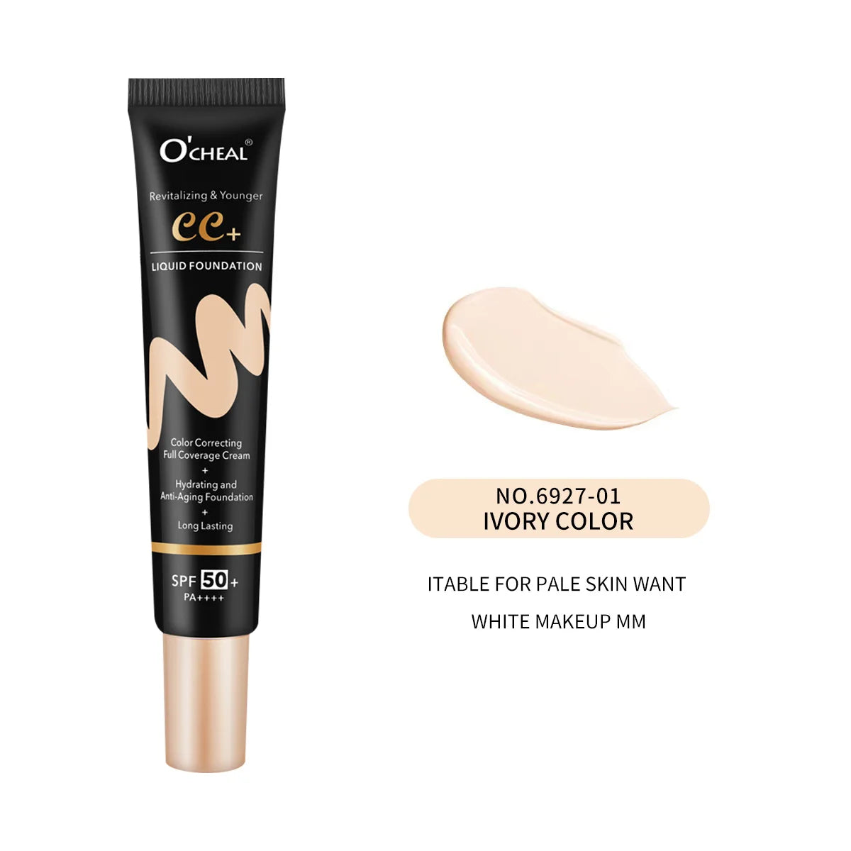 Ocheal 30g BB/CC sunscreen Cream SPF 50/PA+++ Facial Liquid Foundation Cream Anti-Aging Long Lasting Full Coverage Cream Powder - kellylooksshop