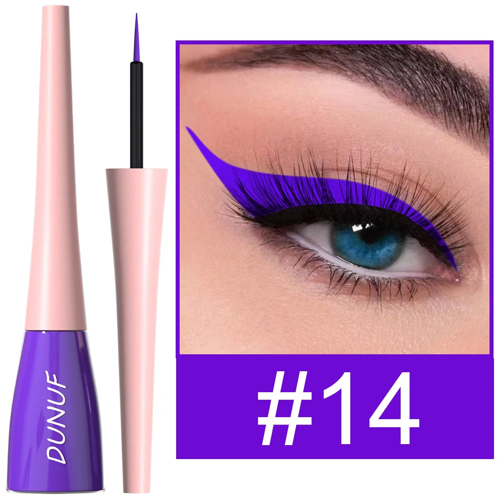 DUNUF 1 Pcs Waterproof Long-Wearing Liquid Eyeliner - Smudge-Resistant, Transfer-Proof, Perfect For Creating Dramatic Looks - kellylooksshop