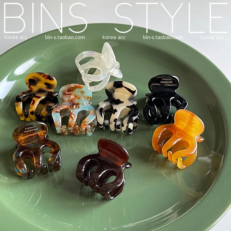 3cm Mini Hair Clip Korean Style Fashion Cute ClawFor Fringe Kids Girls Bobby Pins for Pieces kawaii Hair Accessories Pumpkin - Kellylooks Shop