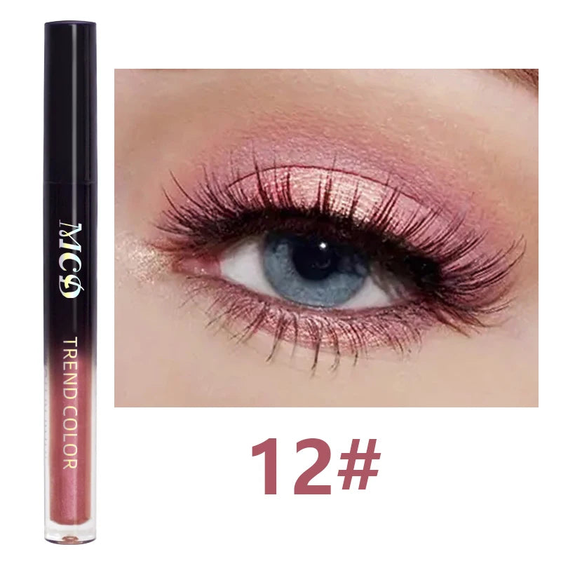 13-Shade Waterproof Liquid Eyeshadow Palette - High Shine Long-Lasting & Smudge-Proof Makeup Set for Glamourous Looks glitter - kellylooksshop