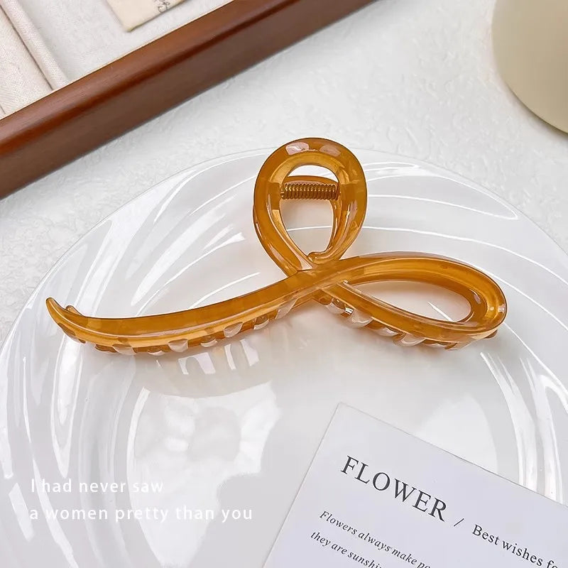 Elegant Jelly Color Bow Hair Claw For Women Girls Sweet Hair Ornament Back Headband Hair Clips Hairpin Fashion Hair Accessories - Kellylooks Shop