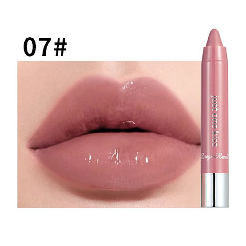 12-Color Jelly Mirror Water Light Solid Lip Gloss Nude Lipstick Pen Waterproof Sexy Red Lip Tint LongLasting Moisturizing Makeup - kellylooksshop