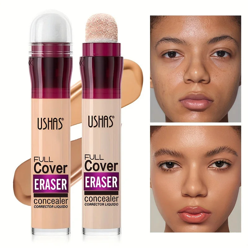 New Sponge Head Concealer for Dark Circles Freckles Acne Pigmentation and Blemishes Long Lasting Moisturizing Liquid Foundation - kellylooksshop