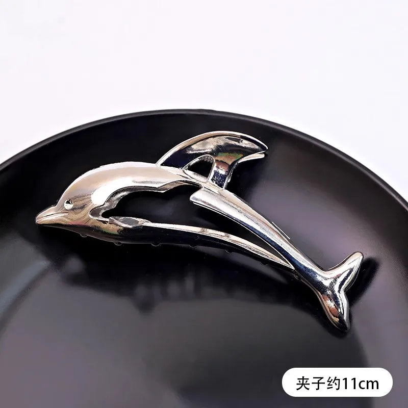 Vintage Silver Geometric Metal Hair Claw For Women Girls Long Hair Holder Headband Hair Claw Clip Fashion Hair Accessories - Kellylooks Shop
