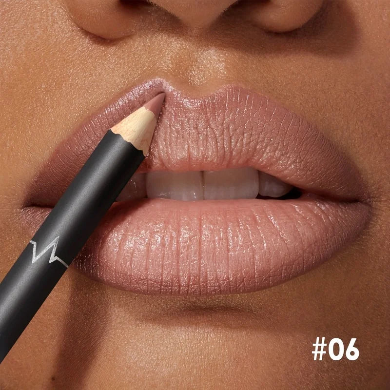 Waterproof Matte Lipliner Pencil Red Contour Tint Lipstick Long Lasting Non-stick Cup Moisturising Lips Makeup 12 Colors - kellylooksshop