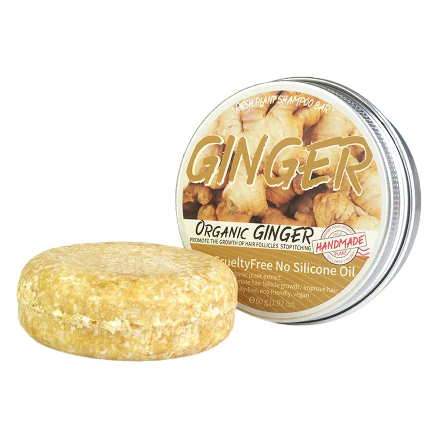 Ginger Polygonum Soap Shampoo Soap Cold Processed Soap Hair Shampoo Bar Pure Plant Hair Shampoos Hair Care - Kellylooks Shop