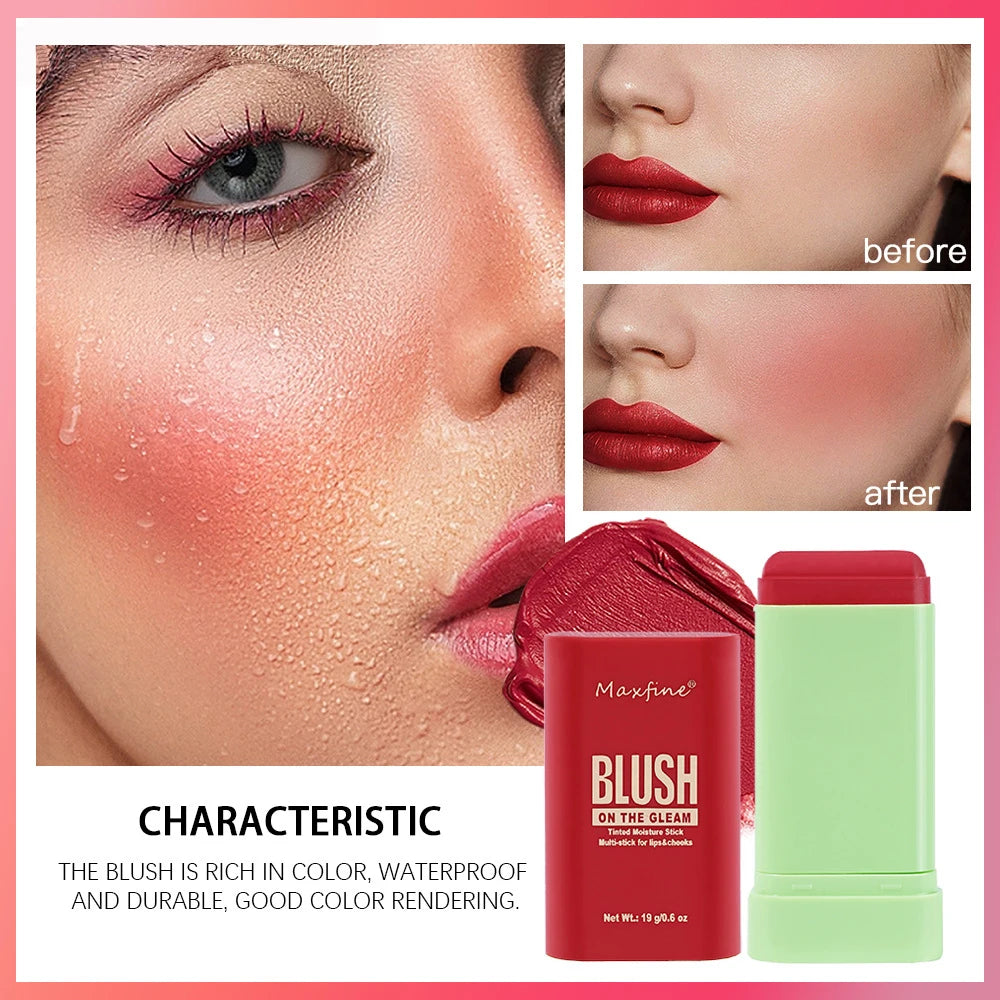 Multi Functional Blush Stick Waterproof Long Lasting Easy Color Delicate Moisture - kellylooksshop