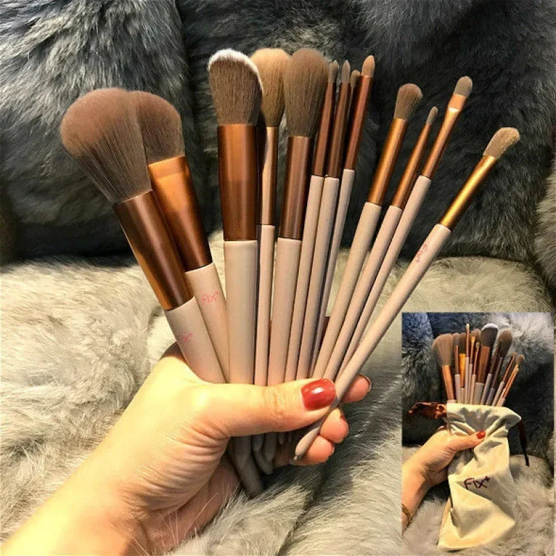 Soft Fluffy Makeup Brushes Set for Cosmetics Foundation Blush Powder Eyeshadow Kabuki Blending Makeup Brush Beauty Tool - Kellylooks Shop