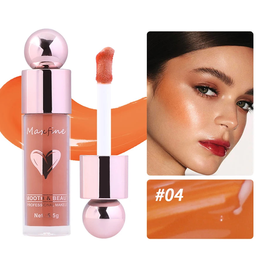 Multi-Use Waterproof Liquid Blush Lasting Moisturizer Matte Natural Face Blusher - kellylooksshop