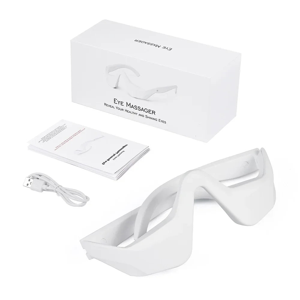 Foreverlily Eye Massager Relieves Eye Fatigue Eyes Massage Glasses Eye Fatigue Relief Massager Under-Eye Glasses Massager - Kellylooks Shop