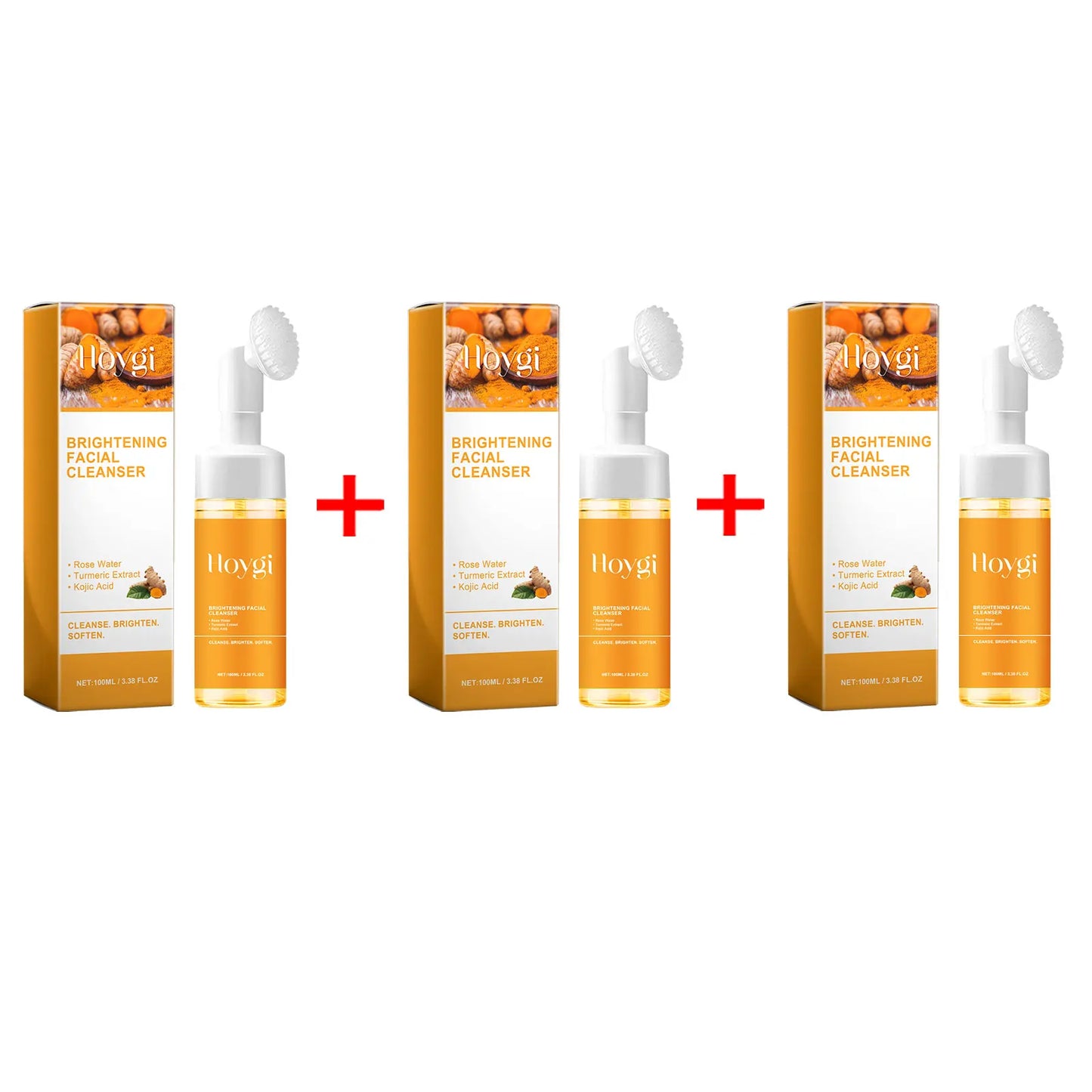 Turmeric Cleanser Anti Acne Oil Control Blackhead Remover Skin Cleansing Brightening Rejuvenation Face Wash Foam Face Cleanser - Kellylooks Shop