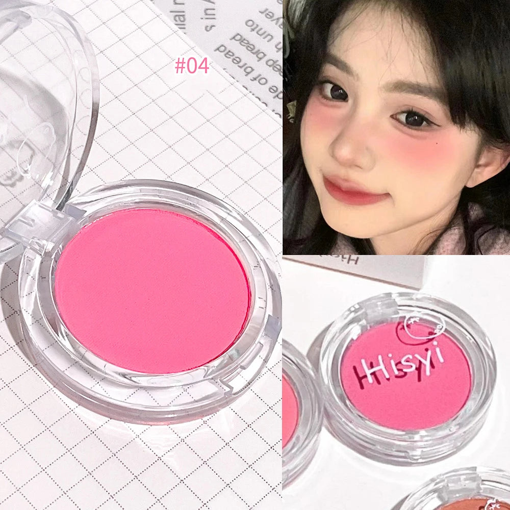 Monochrome Blush Palette Rose Orange Soft Mist Girl Blusher Powder Natural Face Makeup Matte Peach Rouge Contour Shadow Palette - kellylooksshop
