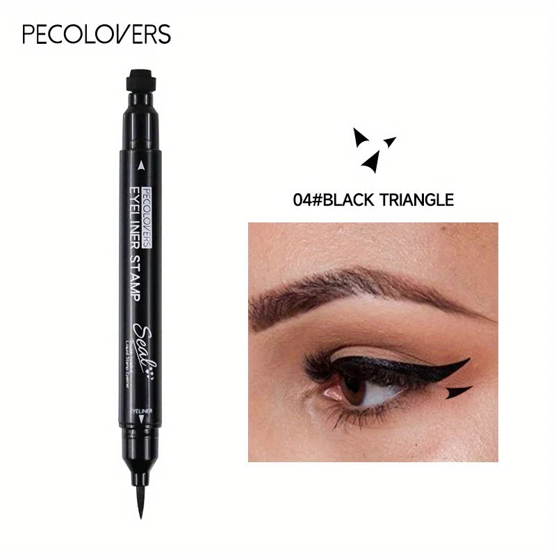 7 Styles Eyeliner Stamp Pen Red Black Liquid Eyeliner Pen Double-ended Lazy Eye Liner Pencil Fast Drying Waterproof Eye Makeup - kellylooksshop
