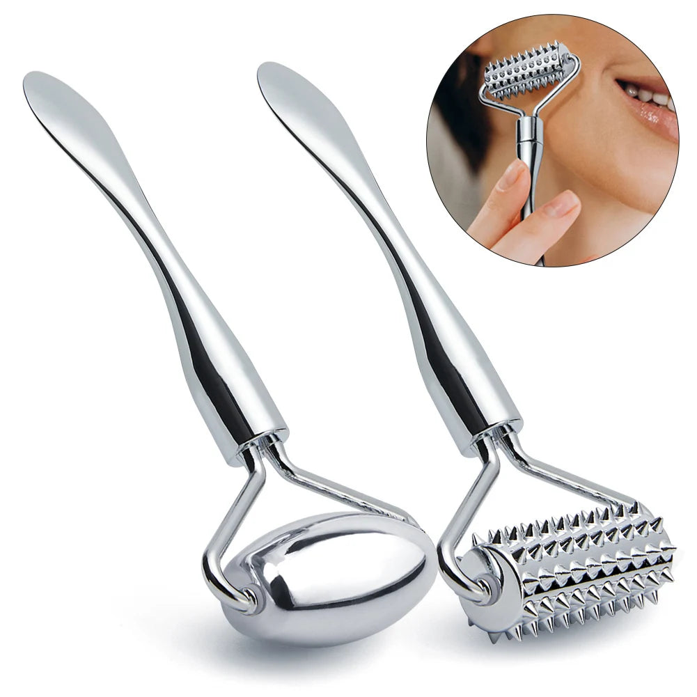 2in1 Mini Eye Massage Stick Face Lifting Massage Anti Cream Eye Pouch Dark Circles Spoon Applicator Facial Mixing Scoop Tool - Kellylooks Shop