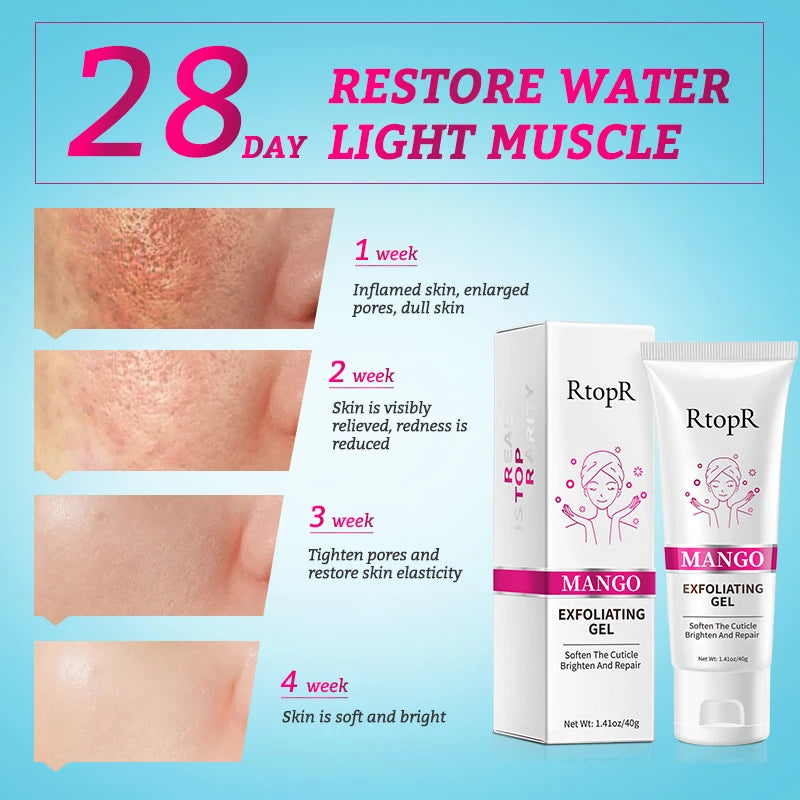 Facial Exfoliating Gel Skin Care Whitening Moisturizing Repair Facial Scrub Cleanser Cleansing Acne Blackhead Cream Face Care - Kellylooks Shop