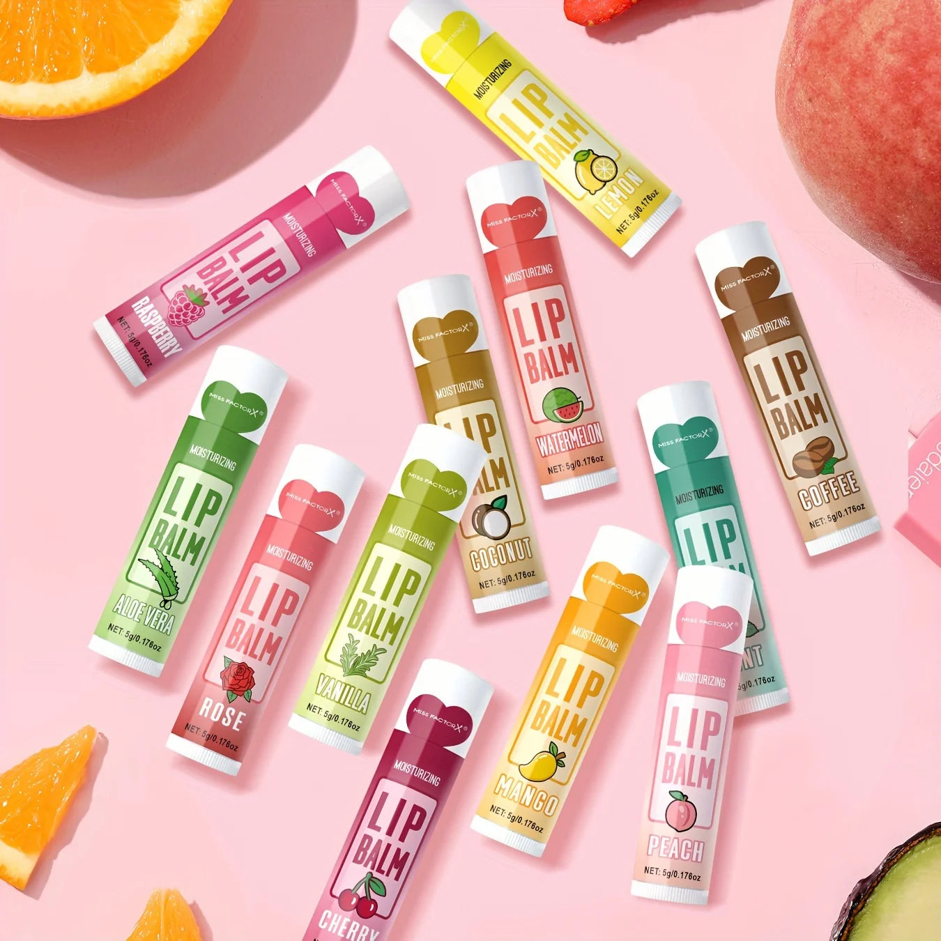 12 PCS/gift lip balm set 5g Deep Moisturizing and long-lasting moisturizing exfoliating to create hydrated lips - kellylooksshop