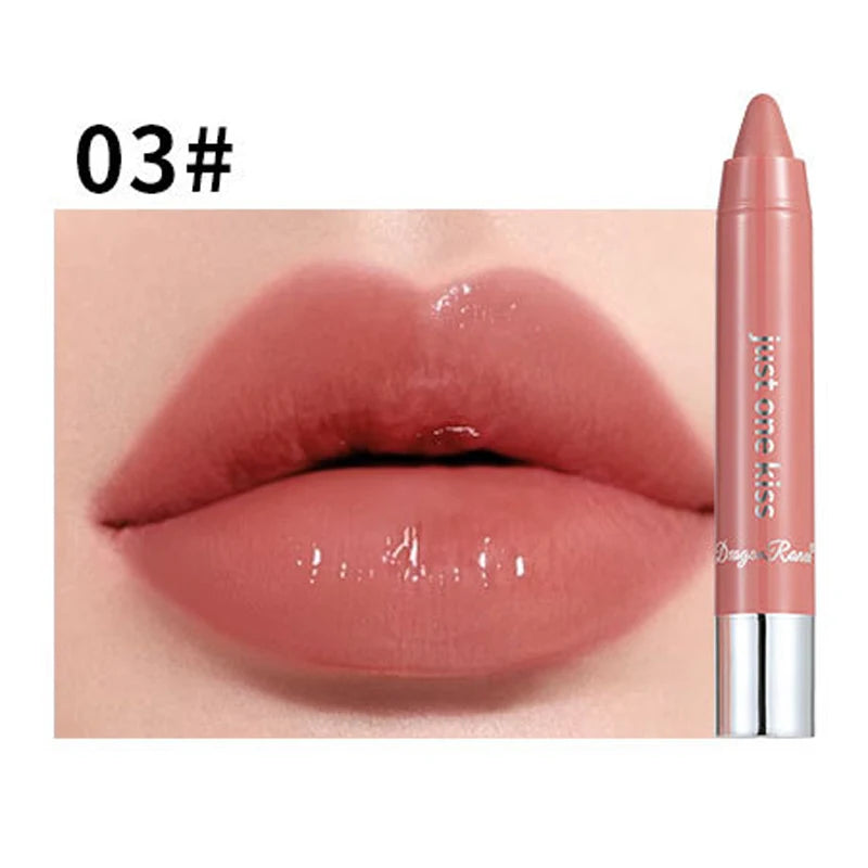 12-Color Jelly Mirror Water Light Solid Lip Gloss Nude Lipstick Pen Waterproof Sexy Red Lip Tint LongLasting Moisturizing Makeup - kellylooksshop