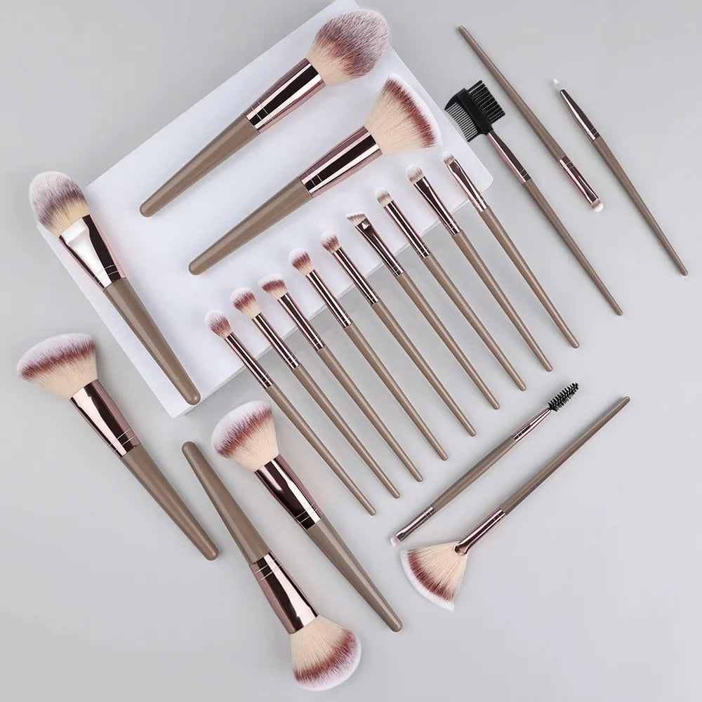 3-20PCS Makeup Brushes Set Eyeshadow Fluffy Foundation Concealer Blush Highlighter Storage Box Female Cosmetics Beauty Tools - kellylooksshop