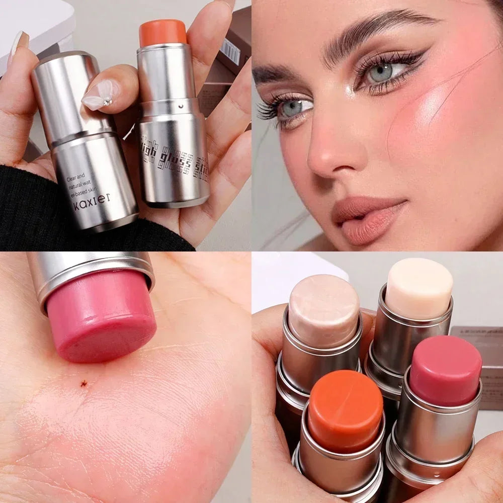 4 Colors Shimmer Water Light Highlighter Stick Blush Stick Make Up Face Body Illuminator Cosmetics Face Contour Brighten Makeup - Kellylooks Shop
