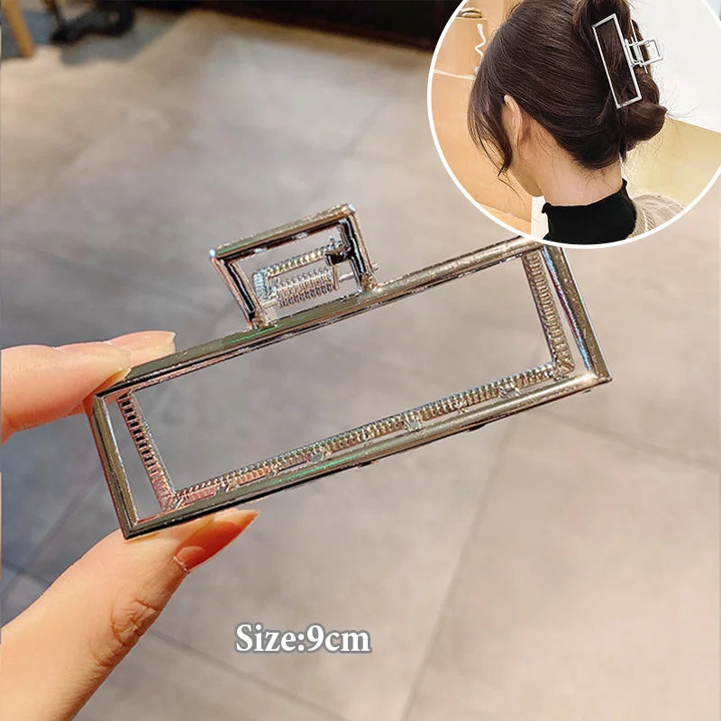 Fashion Elegant Gold Color S-shaped Metal Hairpins Hair Claw For Women Girls Korean Hair Clips Ponytail Clip Hair Accessories - Kellylooks Shop