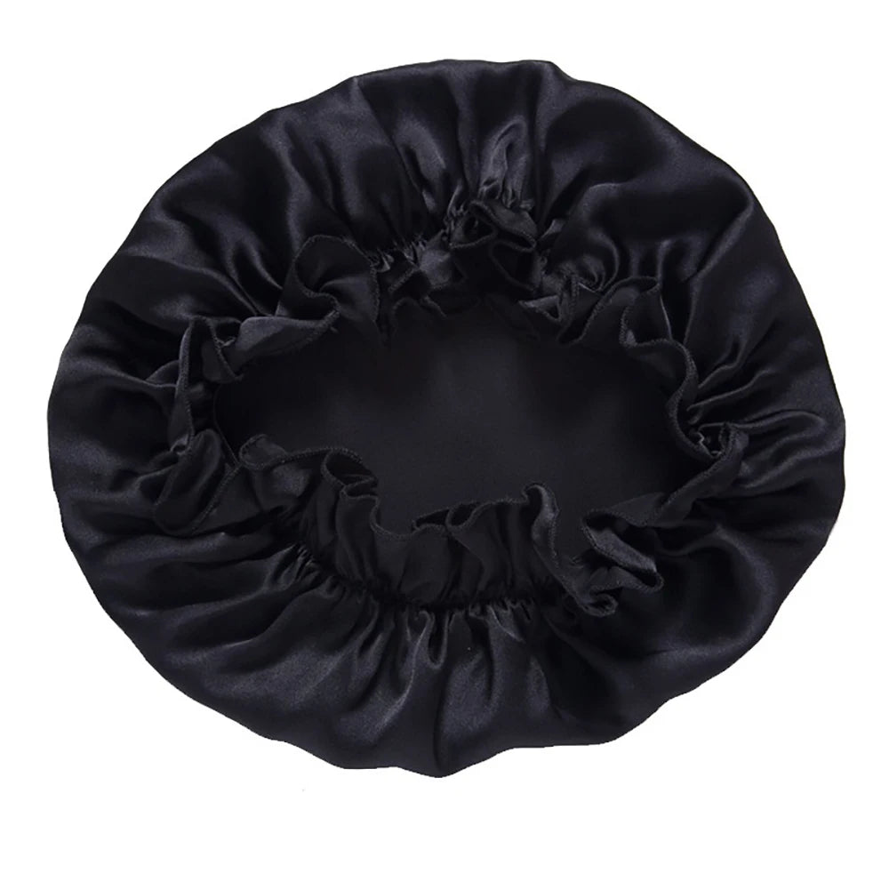 100% Pure Mulberry Silk Night Sleeping Cap Bonnet Hats for Women Hair Wrap Adjustable With Elastics Band Headwrap 16 Momme - Kellylooks Shop