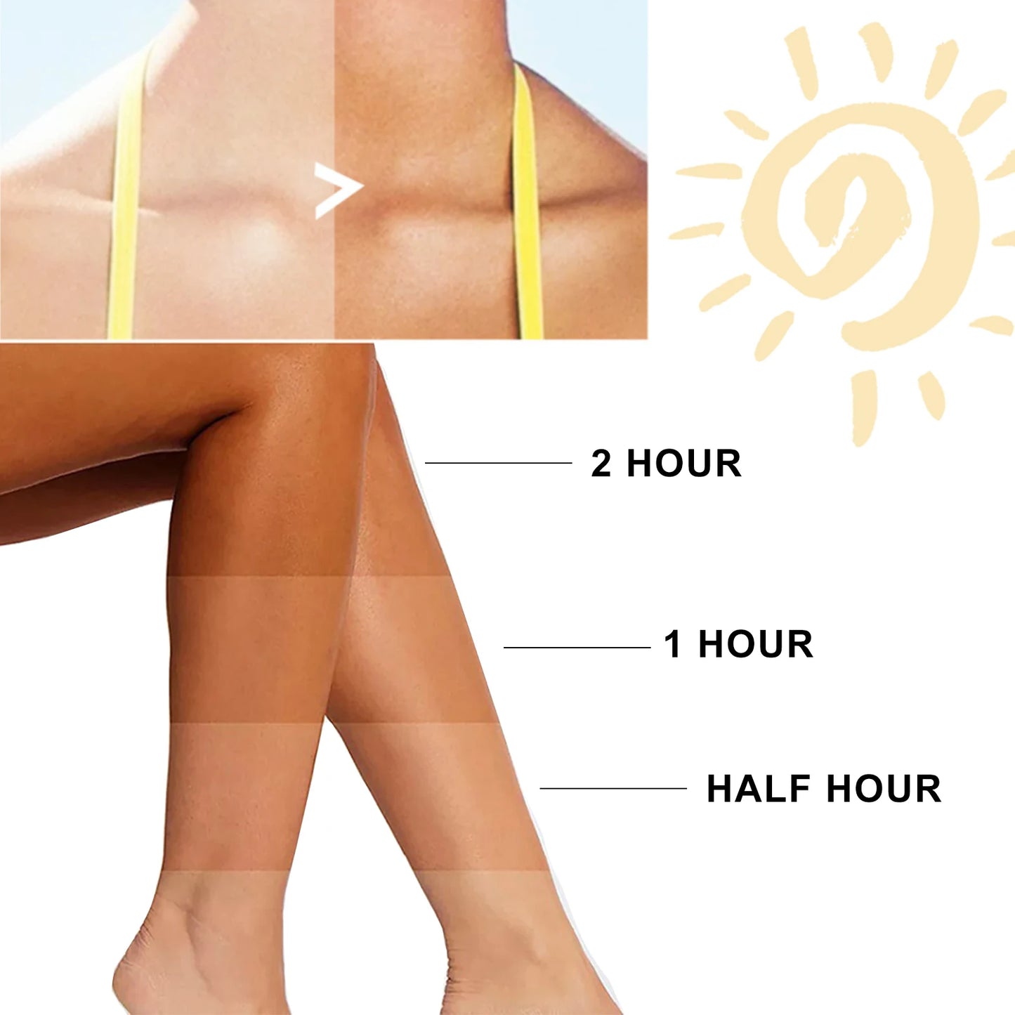 Tanning Cream Face Body Long Lasting Bronzer Skin Tanner Suntan Protect Radiation Nourishing Natural Self-Tanbody lotion Summer