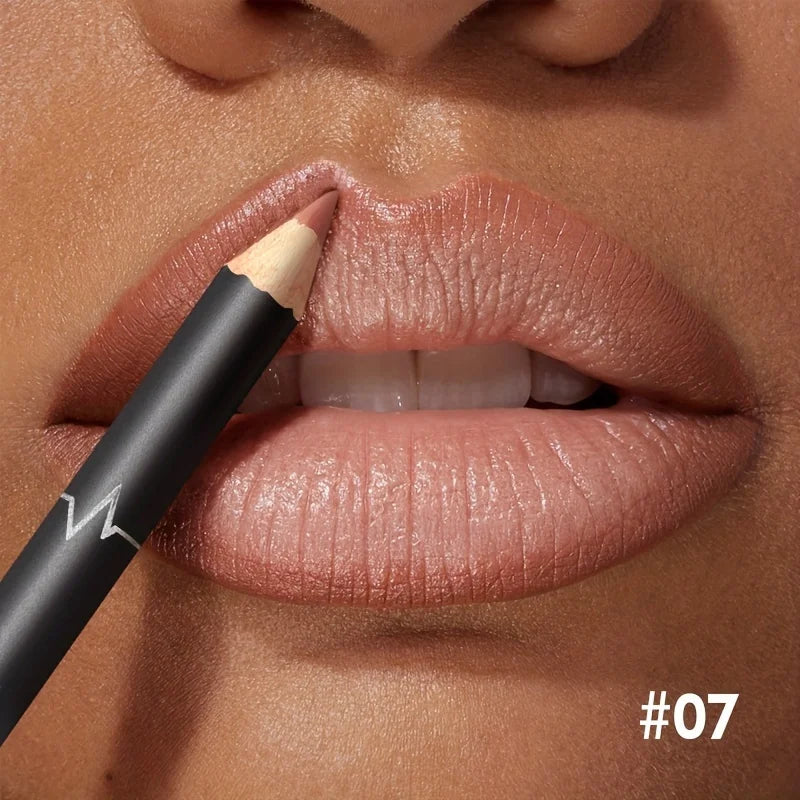 Waterproof Matte Lipliner Pencil Red Contour Tint Lipstick Long Lasting Non-stick Cup Moisturising Lips Makeup 12 Colors - kellylooksshop