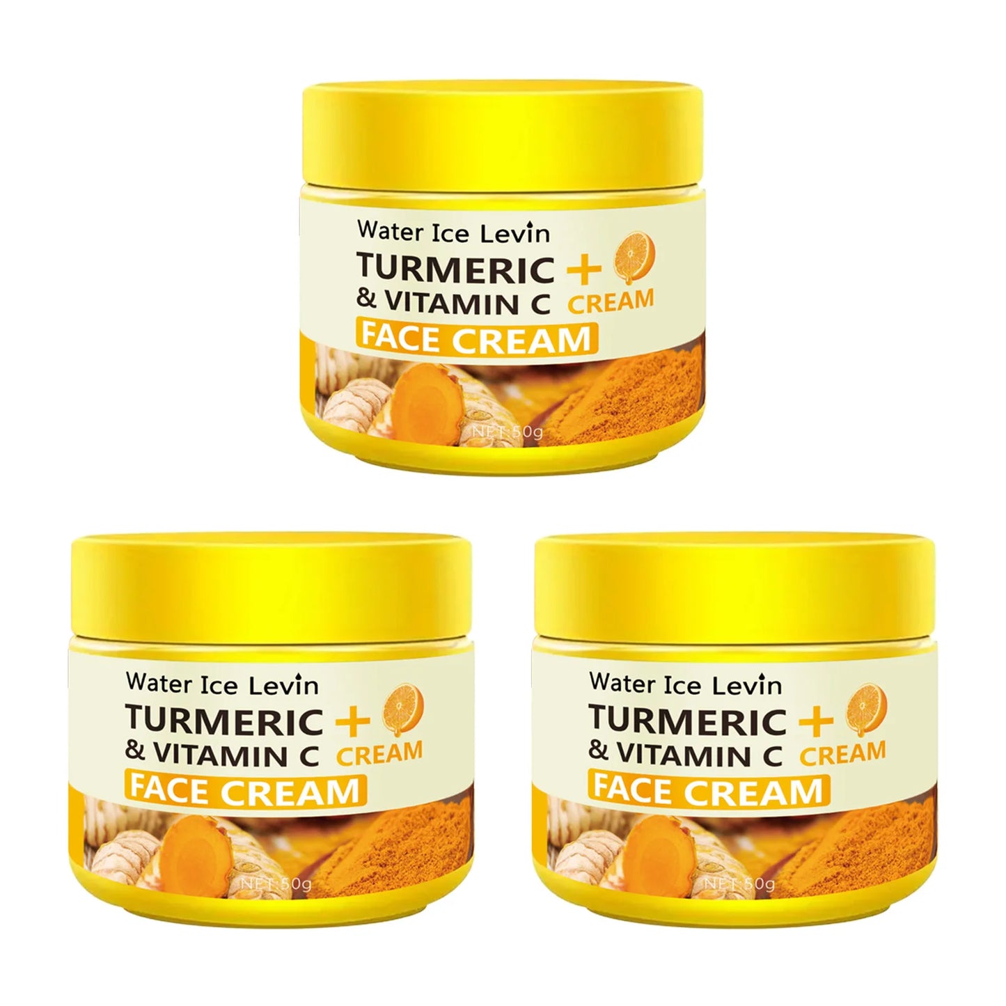 Turmeric Vitamin C Anti-Aging Cream Moisturizing Anti-Wrinkle Collagen Hyaluronic Acid Cream Skin Care Cosmetics 50g - Kellylooks Shop
