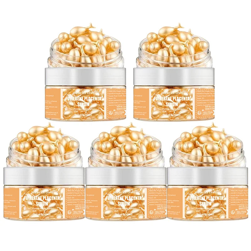 50Pcs Collagen Face Care Capsules Serum Spot Acne Wrinkle Remover Firming Whitening Hyaluronic Acid Essence Skin Care New style - Kellylooks Shop