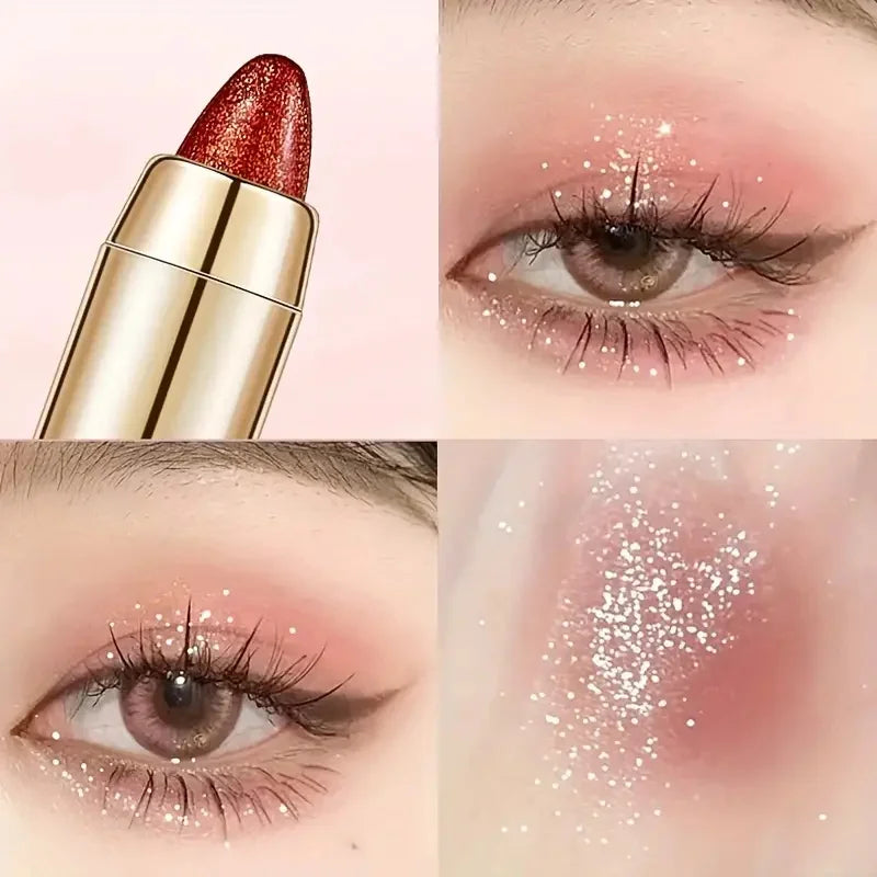 Double-sided Eyeshadow Stick - Highlighter & Brightening Pen with Pearly Glitter & Matte Finish - Kellylooks Shop