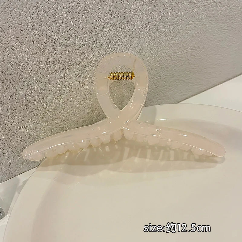 Fashion Elegant Gold Color S-shaped Metal Hairpins Hair Claw For Women Girls Korean Hair Clips Ponytail Clip Hair Accessories - Kellylooks Shop