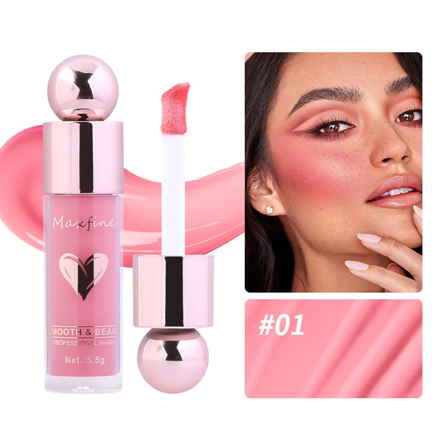 Multi-Use Waterproof Liquid Blush Lasting Moisturizer Matte Natural Face Blusher - kellylooksshop
