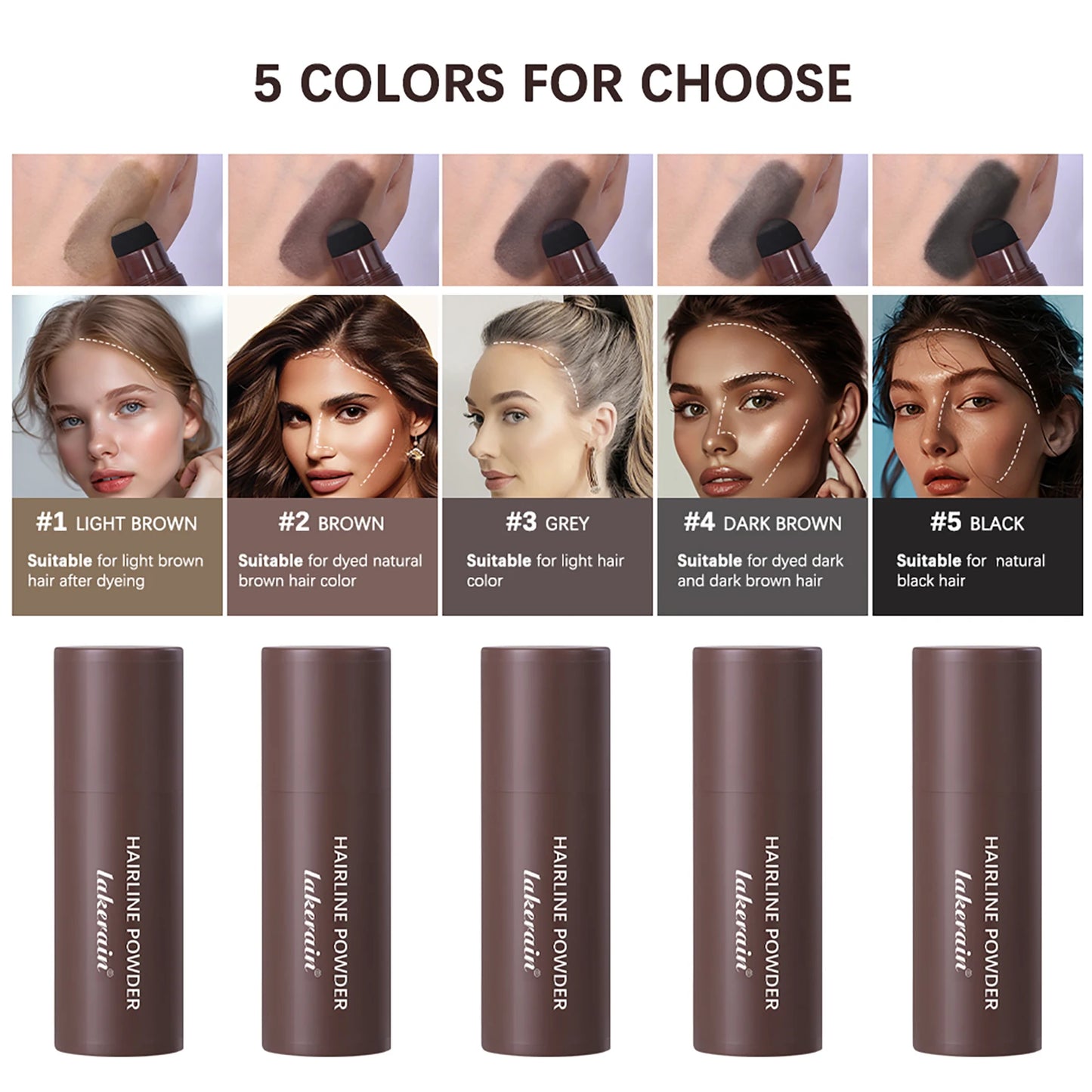 Hair Building Repair Stick Pen Fibers Hair Instantly Thicker Fuller Looking Hair 6 Shades for Men & Women - kellylooksshop