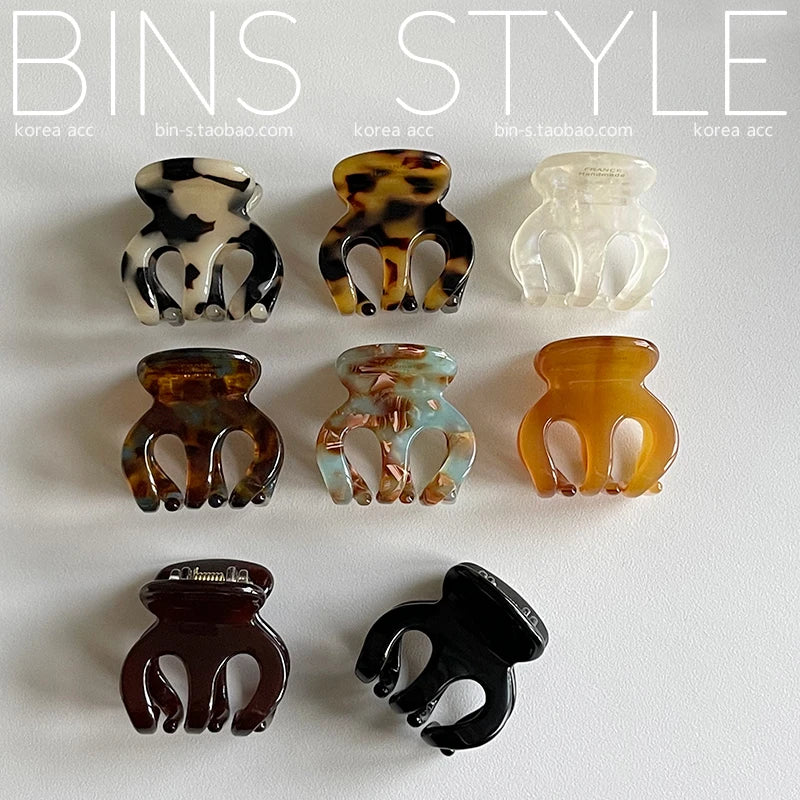 3cm Mini Hair Clip Korean Style Fashion Cute ClawFor Fringe Kids Girls Bobby Pins for Pieces kawaii Hair Accessories Pumpkin - Kellylooks Shop