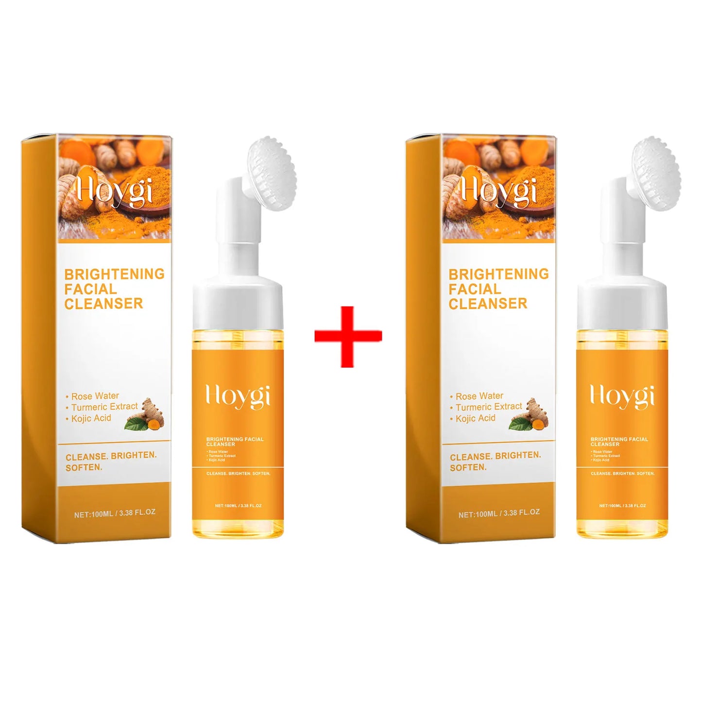 Turmeric Cleanser Anti Acne Oil Control Blackhead Remover Skin Cleansing Brightening Rejuvenation Face Wash Foam Face Cleanser - Kellylooks Shop