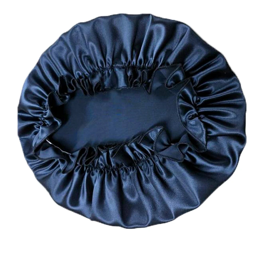100% Pure Mulberry Silk Night Sleeping Cap Bonnet Hats for Women Hair Wrap Adjustable With Elastics Band Headwrap 16 Momme - Kellylooks Shop