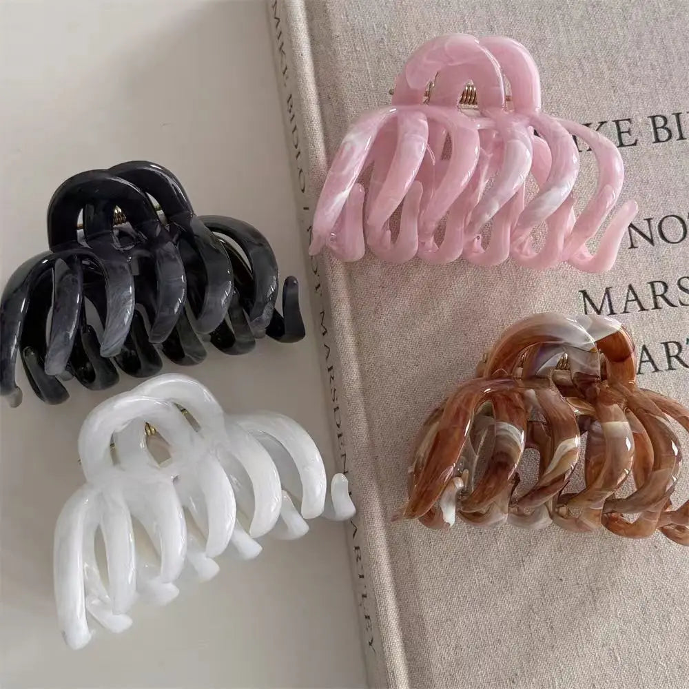 New Design French Style Pumpkin Hair Claw For Women Sweet Hair Ornament Headband Lady Hair Claw Clip Fashion Hair Accessories - Kellylooks Shop