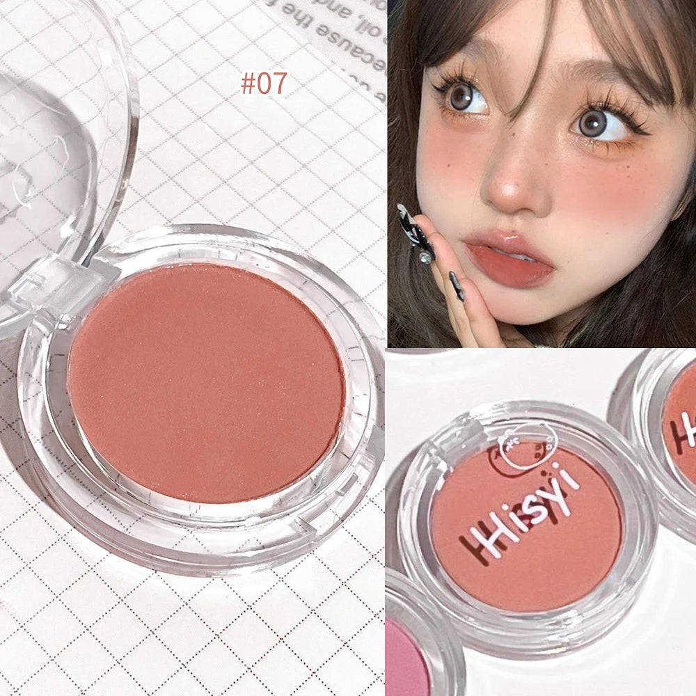 Monochrome Blush Palette Rose Orange Soft Mist Girl Blusher Powder Natural Face Makeup Matte Peach Rouge Contour Shadow Palette - kellylooksshop
