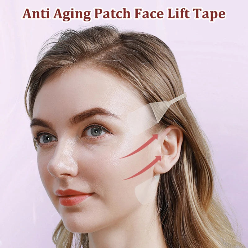 Instant Facial Lifting Sticker Invisible V Face Mask Fox Eyees Chin Line Skin Care Tools Pull String Patch Tight Shaping Paste