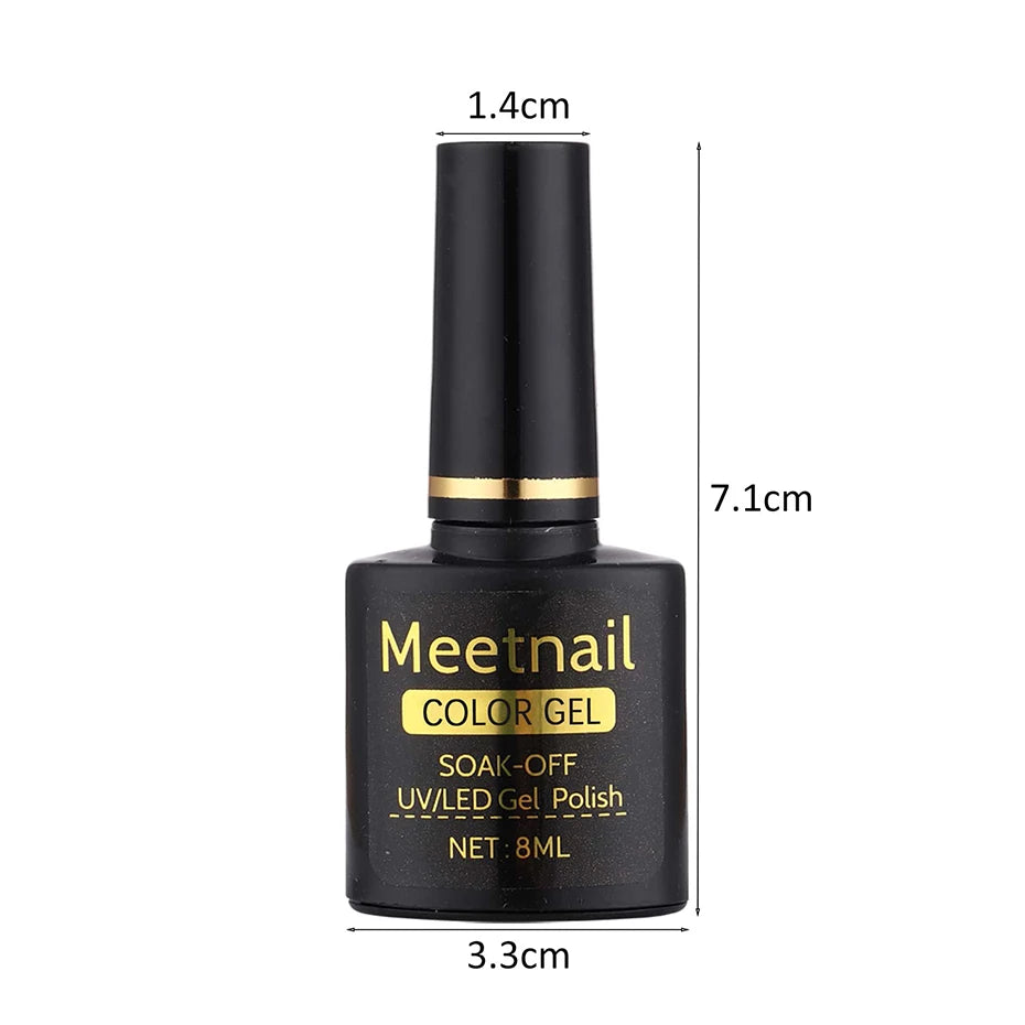2Pcs Black White Nail Gel Polish Set 8Ml Semi Permanent Soak Off UV LED Varnish Manicure Tools Design DIY Charm Manicure Lacquer - kellylooksshop