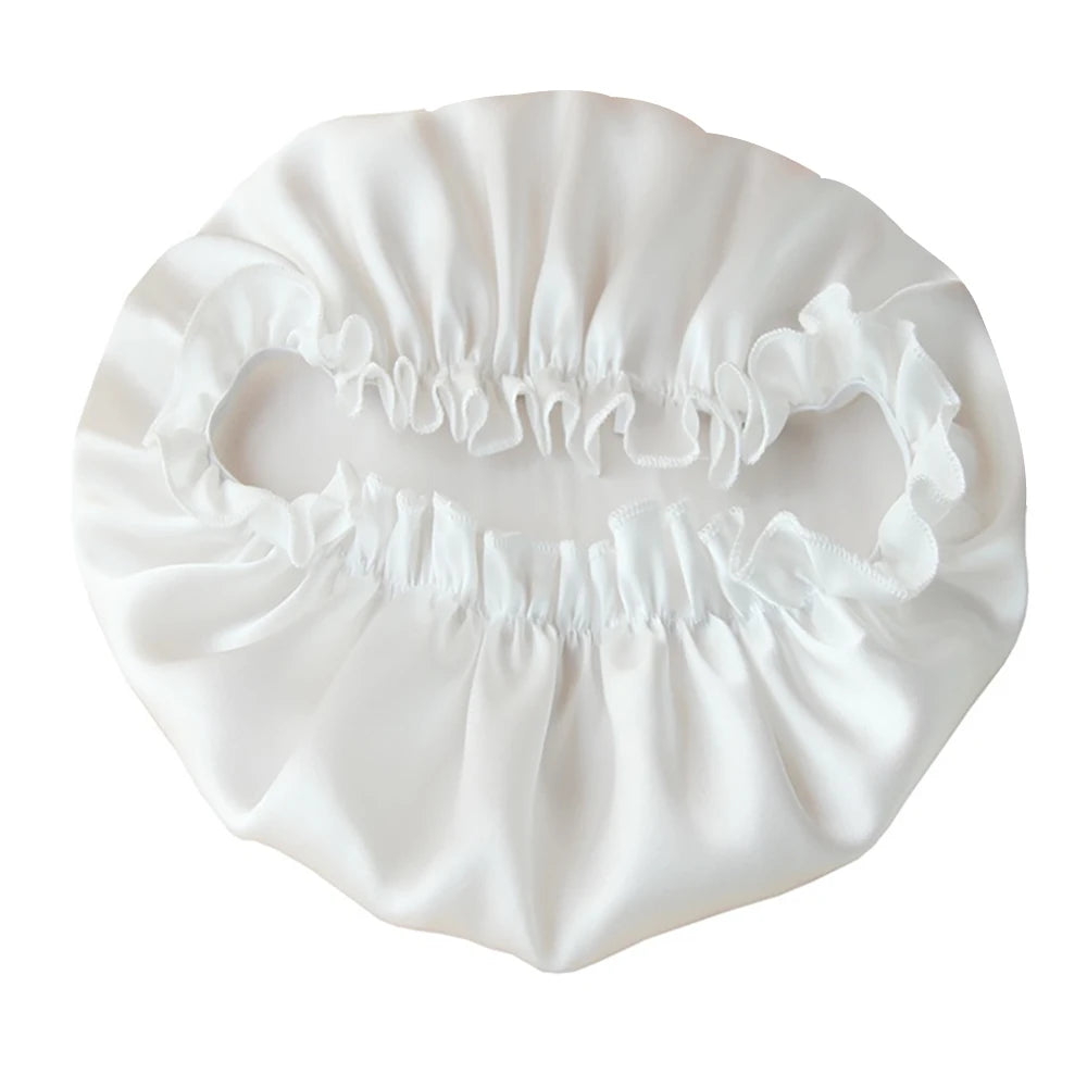 100% Pure Mulberry Silk Night Sleeping Cap Bonnet Hats for Women Hair Wrap Adjustable With Elastics Band Headwrap 16 Momme - Kellylooks Shop