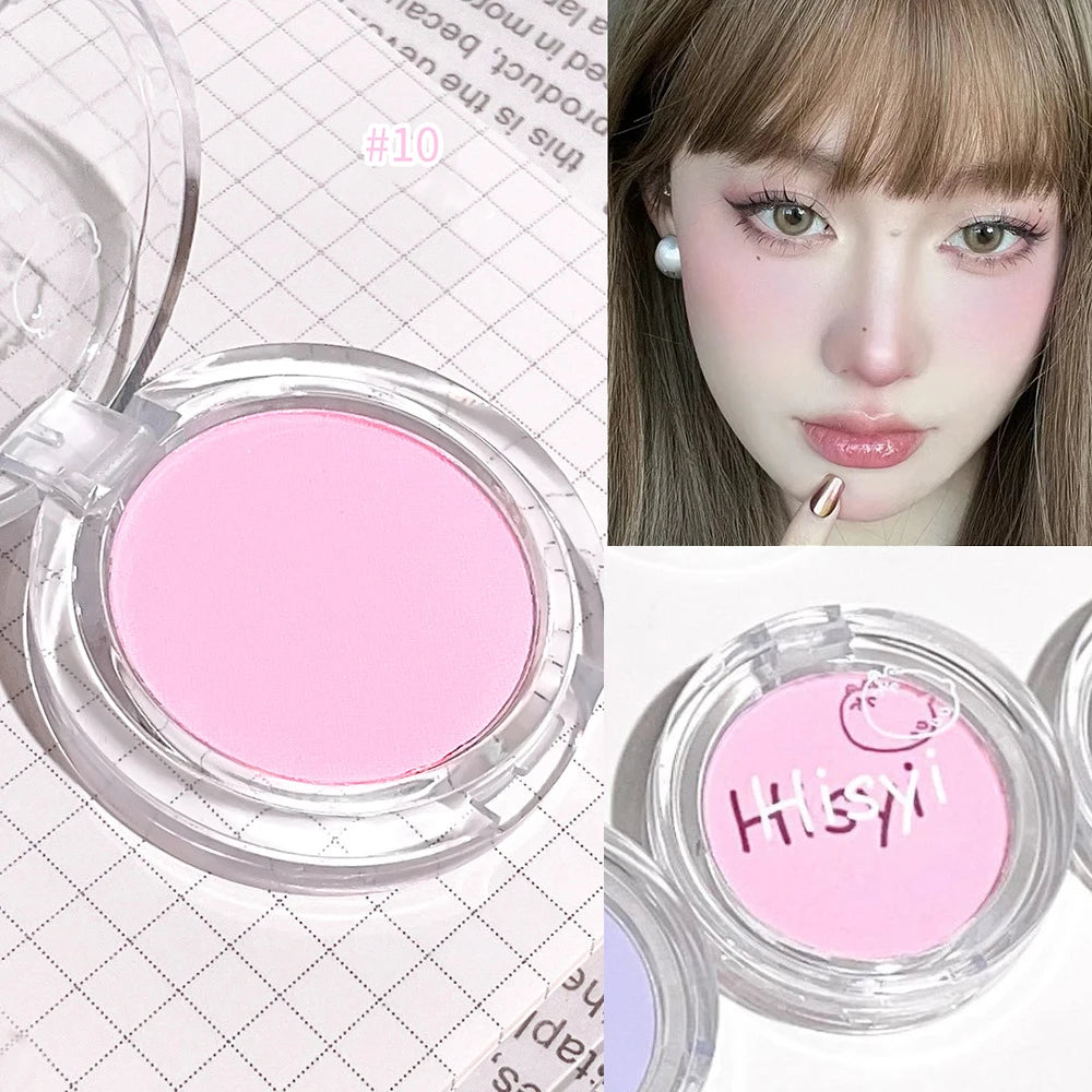 Monochrome Blush Palette Rose Orange Soft Mist Girl Blusher Powder Natural Face Makeup Matte Peach Rouge Contour Shadow Palette - kellylooksshop