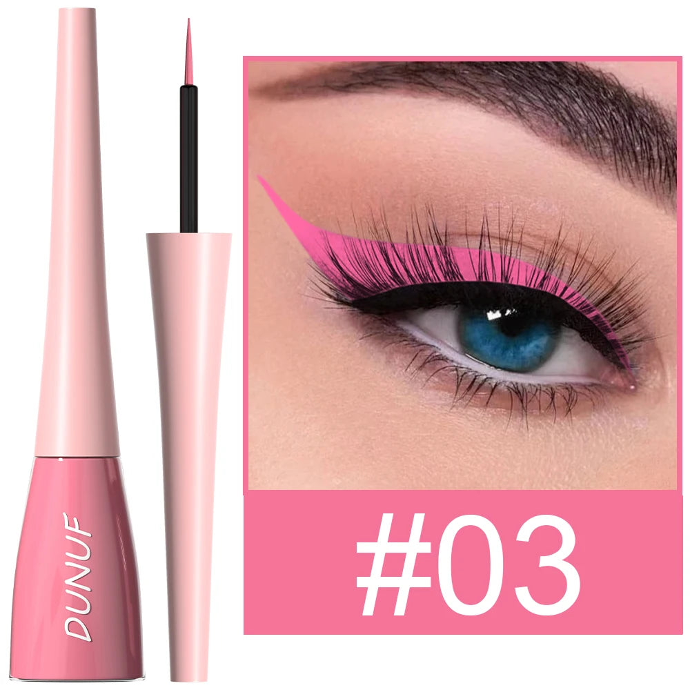 DUNUF 1 Pcs Waterproof Long-Wearing Liquid Eyeliner - Smudge-Resistant, Transfer-Proof, Perfect For Creating Dramatic Looks - kellylooksshop