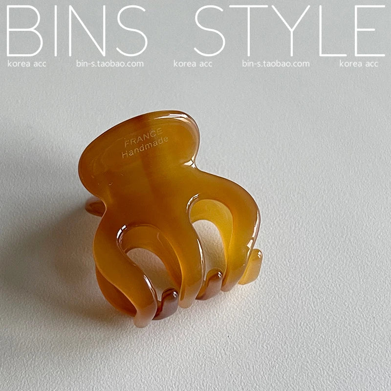 3cm Mini Hair Clip Korean Style Fashion Cute ClawFor Fringe Kids Girls Bobby Pins for Pieces kawaii Hair Accessories Pumpkin - Kellylooks Shop