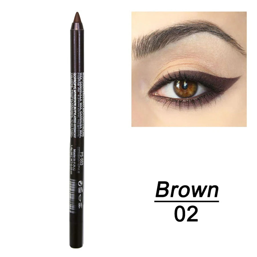 14-Color Colourful Eyeliner Pen, High Pigmented Pearly Shimmer Metallic Smokey Punk Gothic Style Eyeliner, Long Lasting Waterpro - kellylooksshop