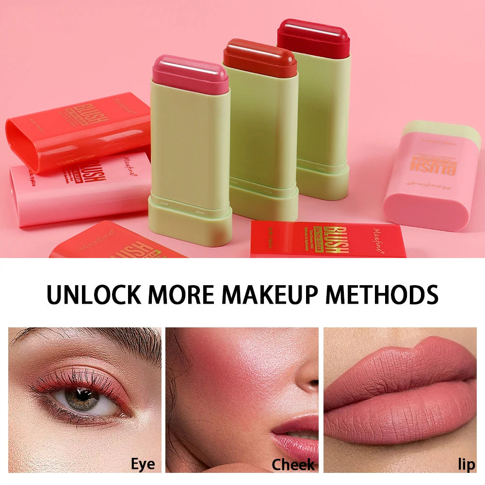 Multi Functional Blush Stick Waterproof Long Lasting Easy Color Delicate Moisture - kellylooksshop