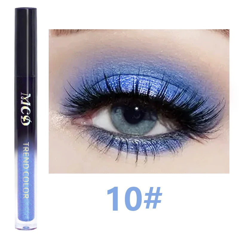 13-Shade Waterproof Liquid Eyeshadow Palette - High Shine Long-Lasting & Smudge-Proof Makeup Set for Glamourous Looks glitter - kellylooksshop