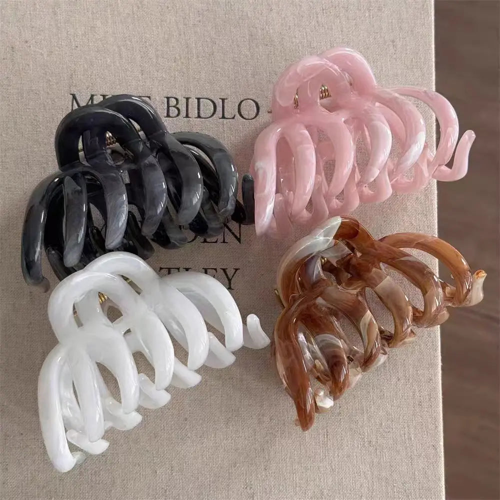 New Design French Style Pumpkin Hair Claw For Women Sweet Hair Ornament Headband Lady Hair Claw Clip Fashion Hair Accessories - Kellylooks Shop